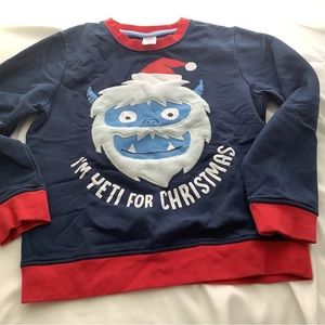 Boys sz. 10/12 Yeti Holiday "ugly sweater" sweatshirt